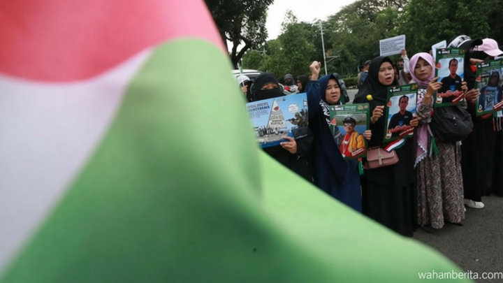 Demo depan Kedubes AS – Kecam Penangkapan Aktivis oleh Israel