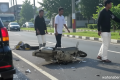 Pemotor Jatuh Lalu Tabrak Minibus di Puncak Bogor – 1 Orang Luka