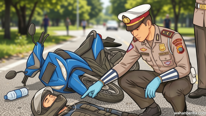 Pemotor di Bogor Tewas Usai Tabrak Tiang Listrik – Penumpang Luka Berat