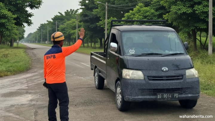 Ada Longsoran Batu – Akses Jalan KM 16 Trenggalek-Ponorogo Ditutup