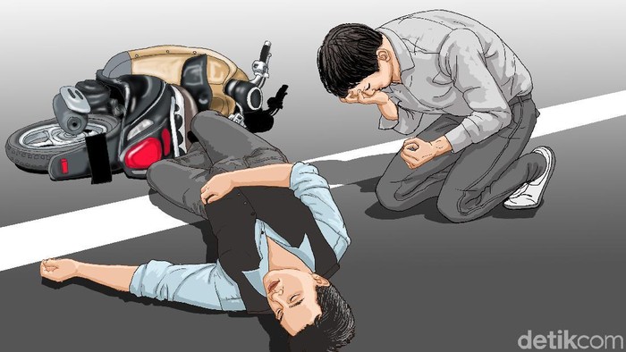 Pemotor di Jakbar Tewas di TKP Usai Ditabrak ‘Kijang’