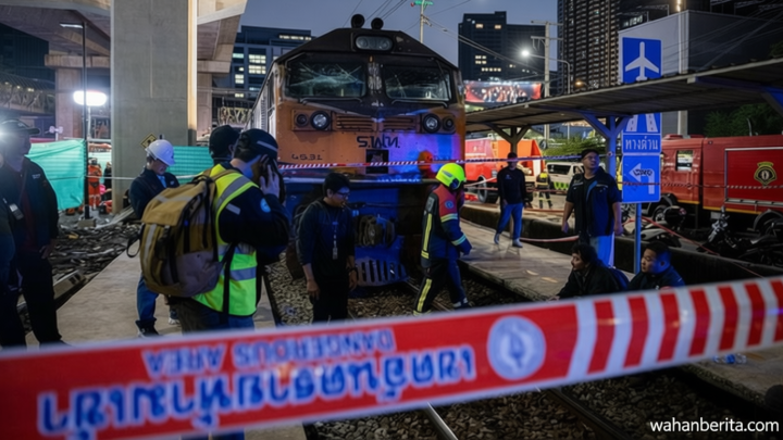 Sopir Bus dan Masinis Kereta Barang Didakwa Usai Kecelakaan Maut Thailand