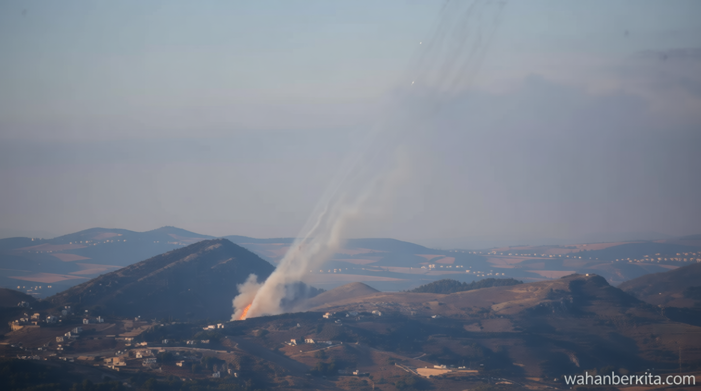 Rudal Hizbullah Hantam Markas Rahasia Kendaraan Militer Israel