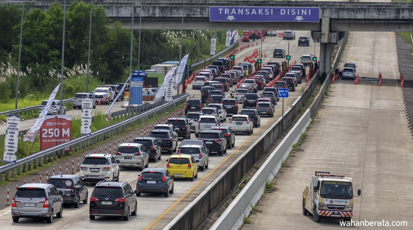 Volume Kendaraan Meningkat – Tol Jakarta-Cikampek Km 55-65 Contraflow