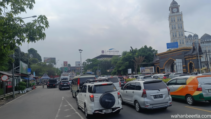 Kawasan Puncak Bogor Dipadati Kendaraan – One Way Berlaku Pagi Ini