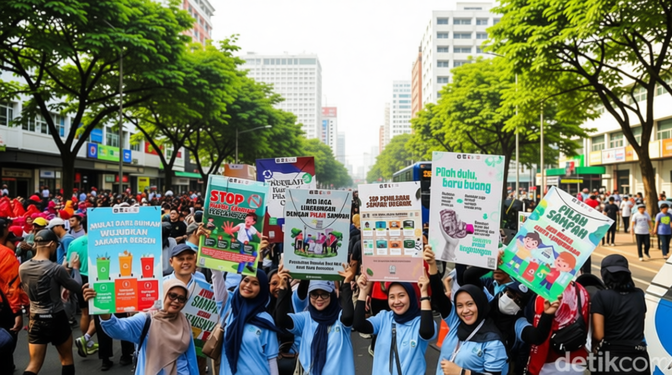 CFD Rasuna Said Jadi Ajang Kampanye Kurangi Sampah Plastik