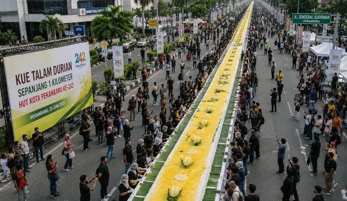 Special Plan: HUT Ke-242 Pekanbaru Hadirkan Kue Talam Durian Sepanjang 1 Km