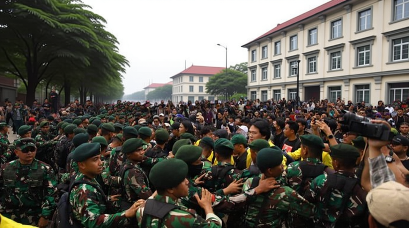 TNI Jelaskan Pengerahan Prajurit Ikut Amankan Demo di Tosari Jakpus