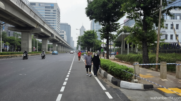 Main Agenda: CFD Ditiadakan Imbas Jakarta Marathon, Warga Kecele Olahraga di Rasuna Said