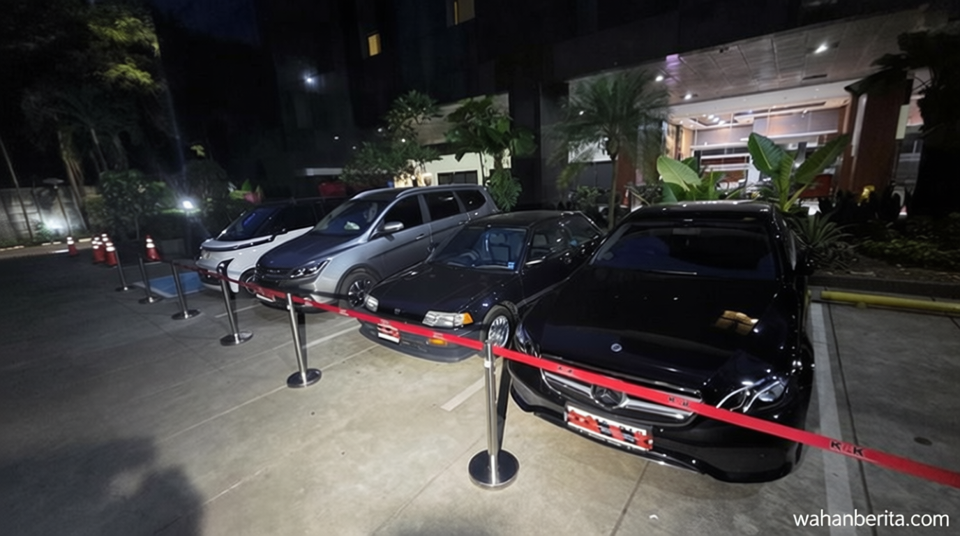 Penampakan Mobil Mercy-Motor Triumph Hasil KPK OTT Pejabat Imigrasi Jakbar