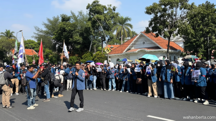 Special Plan: Mahasiswa Demo di Surabaya hingga Bandung, Ini Tuntutannya