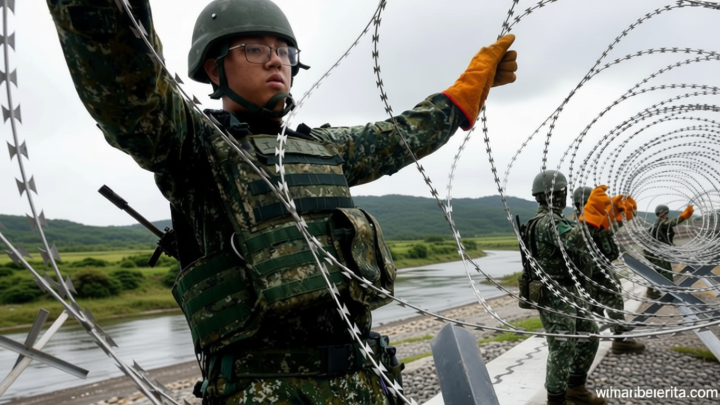 Taiwan Gelar Latihan Tempur – Kawat Berduri Dipasang di Sejumlah Titik Strategis