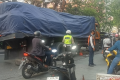 Truk Patah As Roda di Jl Cengkareng Jakbar – Lalin Macet