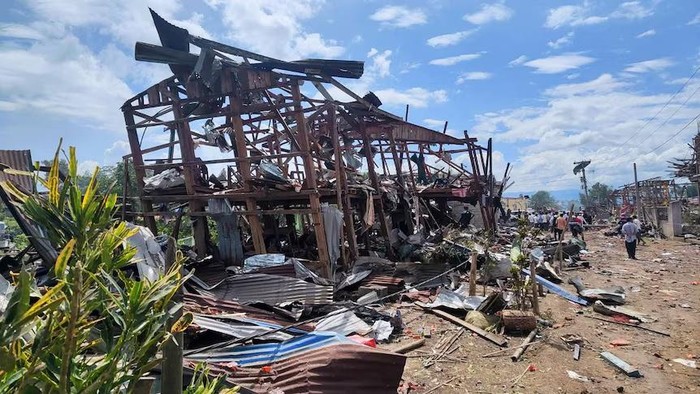 Historic Moment: Tewas Puluhan Orang Akibat Ledakan di Wilayah Prahara Myanmar