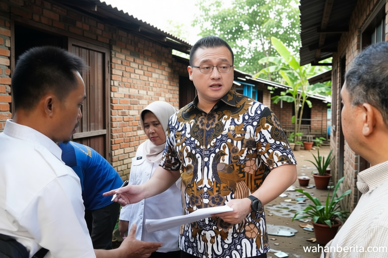 Dengar Curhatan Dua Ibu saat Tinjau Saluran Air, Kenneth DPRD DKI Bantu Seragam Sekolah