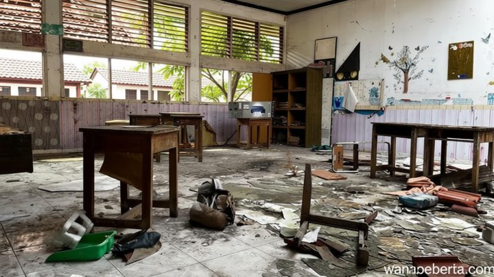 Ortu Siswa soal SDN di Kebayoran Lama Roboh: Pagi Miring – Sorenya ‘Bruk’
