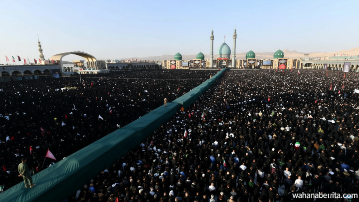 Lautan Pelayat Sambut Kedatangan Jenazah Ali Khamenei di Kota Suci Qom