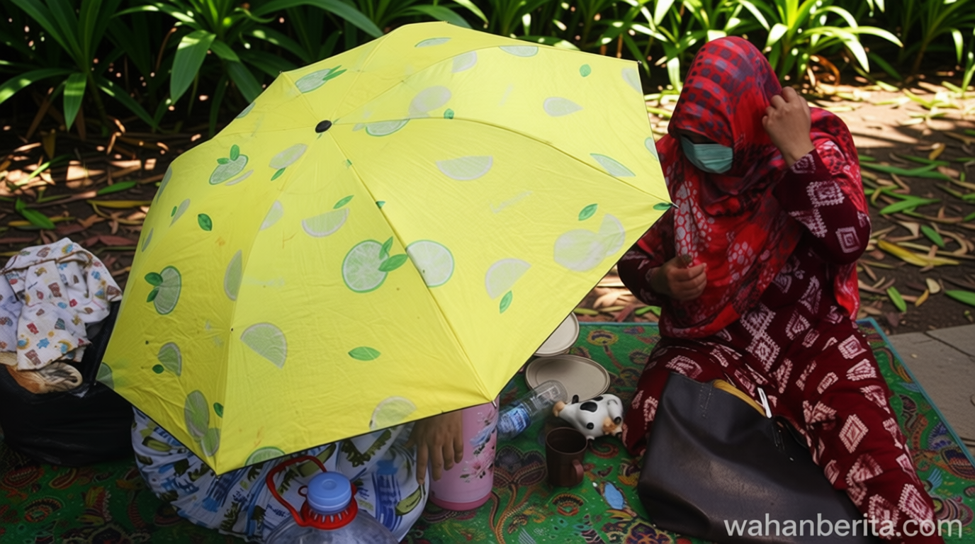 Aksi WNA Kembali ‘Camping’ di Trotoar UNHCR Jaksel Meski Sudah Ditertibkan