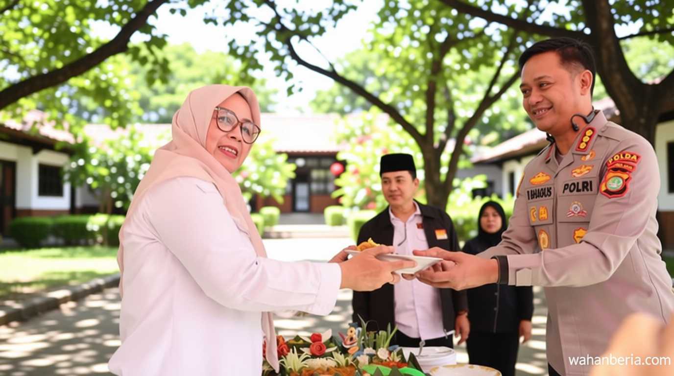 Hari Bhayangkara, PMJ Potong Tumpeng dan Berbagi ke Anak Yatim di Bekasi