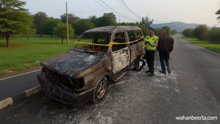Mobil Terbakar Usai Isi BBM di SPBU Ciputat – Pengemudi Terluka