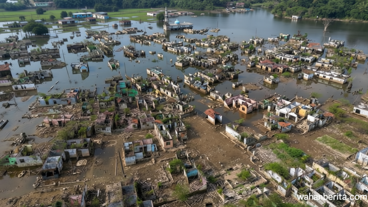 Tentang ‘Kampung Hilang’ di Bendungan Karian yang Muncul Lagi Saat Kemarau