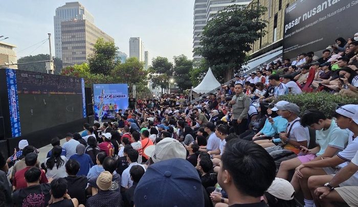 Important Visit: Serunya CFD Sudirman-Thamrin Pagi Ini, Warga Kumpul Nonton Bareng Piala Dunia
