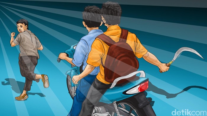 Pelajar di Cileungsi Ditendang Sampai Terjatuh dari Motor, 20 Remaja Diciduk