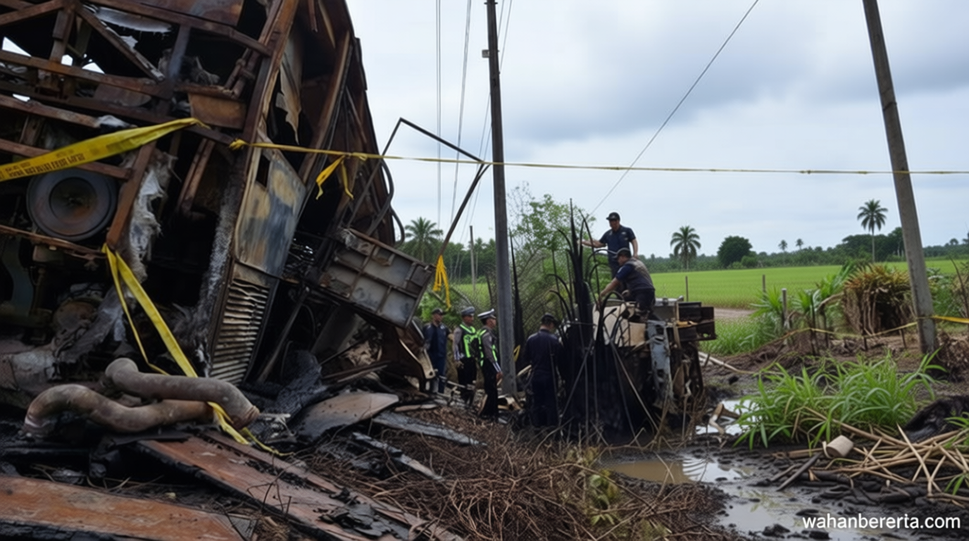 Polisi Tetapkan 2 Tersangka Kecelakaan Bus yang Tewaskan 19 orang di Sumsel