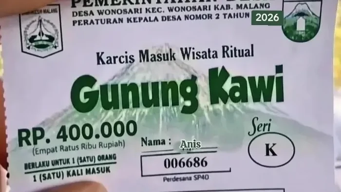 Viral Foto Karcis Gunung Kawi Rp 400 Ribu, Camat Pastikan Hoax