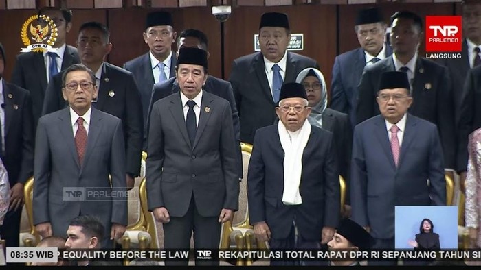 JK, Ma’ruf Amin hingga Boediono Hadiri Sidang Tahunan-Sidang Bersama 2026