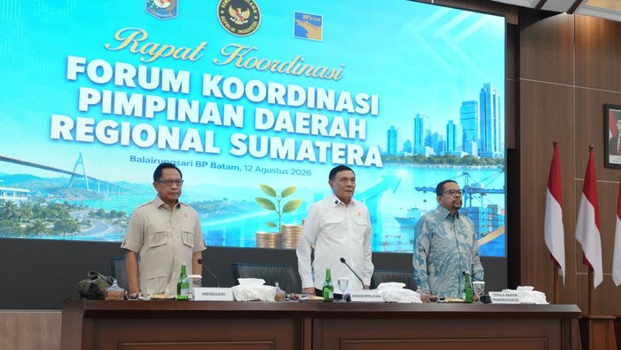 Mendagri Dorong Forkopimda Sumatera Solid Jaga Pertumbuhan Ekonomi