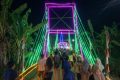 Jelang HUT ke-81 RI, Jalan Desa Kandang Pemalang Dipenuhi Lampu Hias