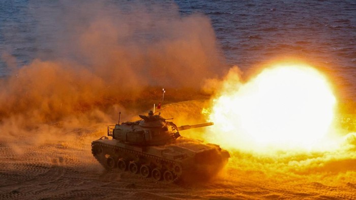 Taiwan Unjuk Kekuatan, Tank M60A3 Menggelegar dalam Latihan Militer Han Kuang